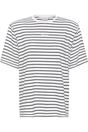 Gestuz Femme, Tops, Noir, Taille: 44 FR Tee-shirt à Rayures Blanc Noir