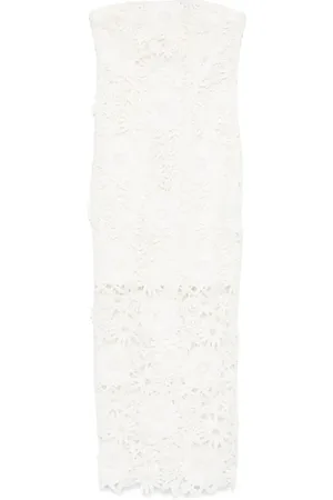 ROTATE Femme, Robes, Blanc, Taille: 38 FR Robe Blanche Rotate avec Fente Arrière