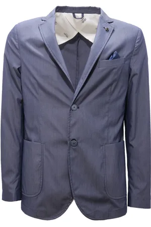 Liu Jo Homme, Vestes, Bleu, Taille: L Collection Premium Veste Oxford avec Épingle