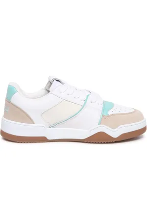 Dsquared2 Femme, Chaussures, Blanc, Taille: 37 EU Blanc Teal Beige Spiker Chaussures