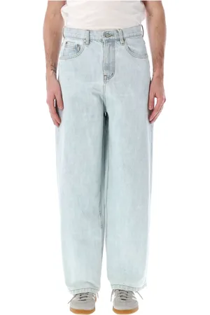 Arte Antwerp Homme, Jeans, Bleu, Taille: W30 Pantalon Large en Denim Blanchi Ss25