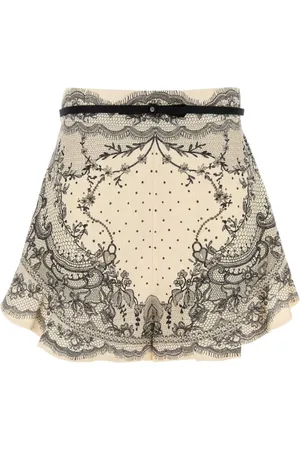 ZIMMERMANN Femme, Shorts, Multicolore, Taille: 42 FR Shorts en Lin Crush