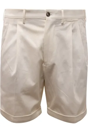 Biagio Santaniello Homme, Shorts, Blanc, Taille: S Bermuda Baia Shorts Made in Italy
