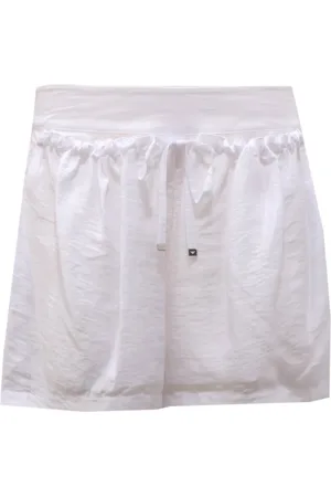 Emporio Armani Femme, Shorts, Blanc, Taille: 40 FR Shorts Bermuda Blancs avec Intérieur Doublé