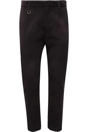 Paolo Pecora Homme, Pantalons, Noir, Taille: M Pantalon en velours fabriqué en Italie