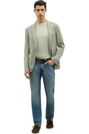 Boglioli Homme, Vestes, Vert, Taille: S Veste en coton doux mélangé Dover