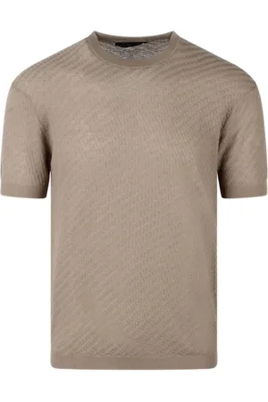 LOW BRAND Homme, Tops, , Taille: XL Jacquard Crew Neck T-Shirt