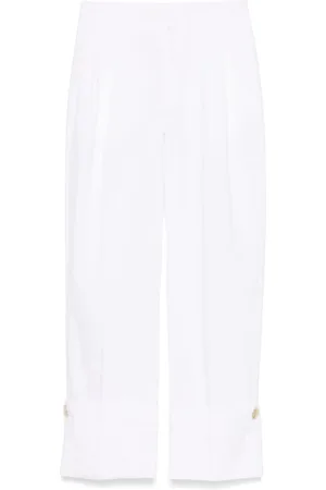 DARKPARK Femme, Pantalons, Blanc, Taille: 36 FR Pantalon blanc pour femme