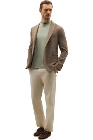 Boglioli Homme, Vestes, Brun, Taille: M Veste légère en laine nid d