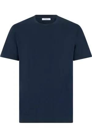 Boglioli Homme, Tops, Bleu, Taille: M T-shirt en coton teint