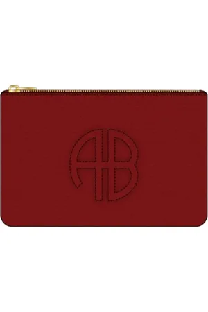 ANINE BING Femme, Accessoires, Rouge, Taille: ONE Size Sac Pochette en Cuir Rouge