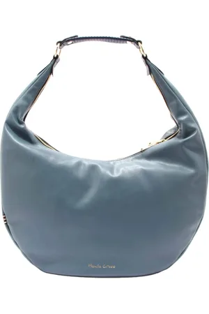 Manila Grace Femme, Sacs, Bleu, Taille: ONE Size Sac Hobo Medium Avio Polyuréthane