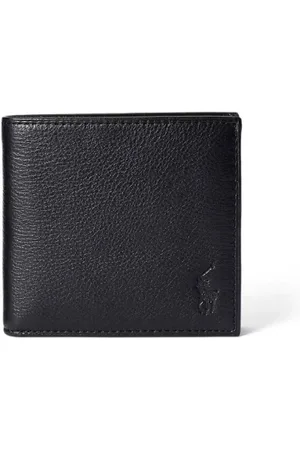 Ralph Lauren Homme, Accessoires, Noir, Taille: ONE Size Portefeuille en Cuir Élégant
