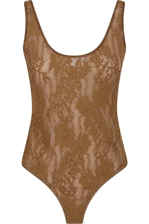 ZIMMERMANN Femme, Tops, Brun, Taille: 38 FR Haut marron à encolure bateau et doublure en maille