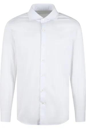 Brian Dales Homme, Chemises, Blanc, Taille: 3XL Chemise Classique Élégante pour Homme