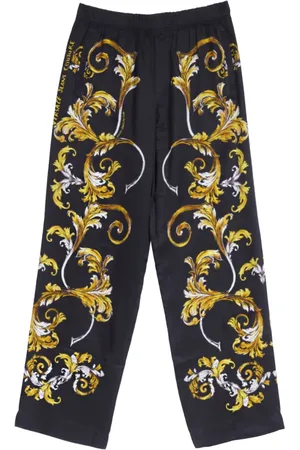 VERSACE Homme, Pantalons, Multicolore, Taille: M Pantalon Taille Élastique Imprimé Baroque