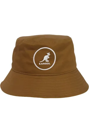 Kangol Homme, Accessoires, Brun, Taille: S Chapeau seau en coton avec couronne plate