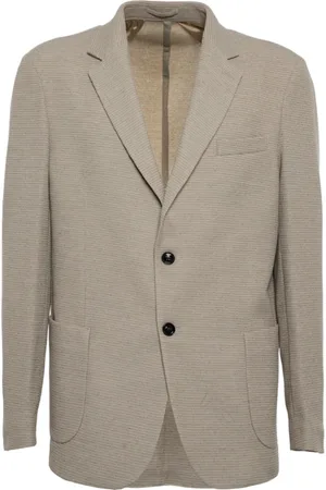 Liu Jo Homme, Vestes, Brun, Taille: L Veste blazer en coton avec boutons