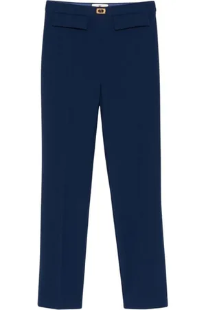 Elisabetta Franchi Femme, Pantalons, Bleu, Taille: 40 FR Pantalon Slim Bleu Collection Essentielle