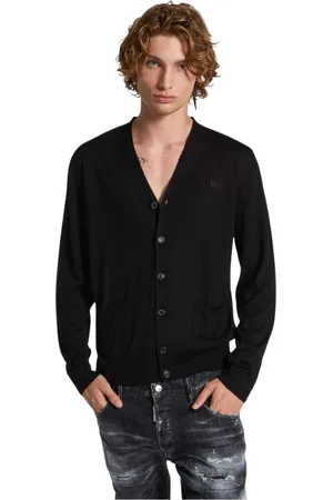 Dsquared2 Homme, Pulls, Noir, Taille: M Cardigan Uni Pull