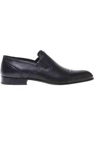 BALDININI Homme, Chaussures, Noir, Taille: 43 EU perforated leather slipper