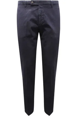 Berwich Homme, Pantalons, Bleu, Taille: L Pantalon Slim Fabriqué en Italie