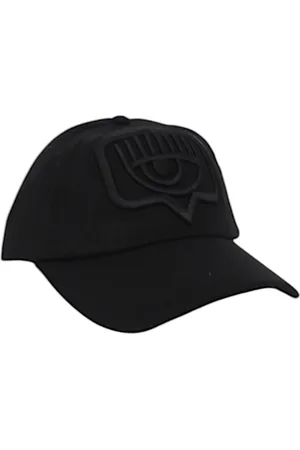 Chiara Ferragni Femme, Accessoires, Noir, Taille: ONE Size Casquette de baseball en simili cuir