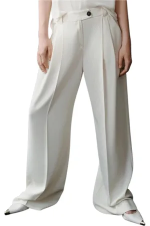 MARELLA Femme, Pantalons, Blanc, Taille: 40 FR Pantalon Élégant