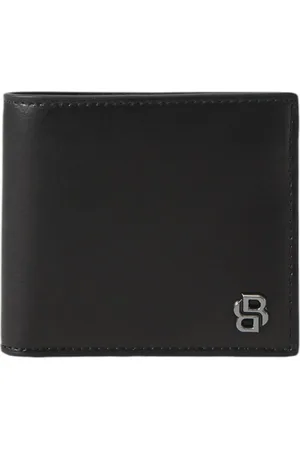 HUGO BOSS Homme, Accessoires, Noir, Taille: ONE Size Ensemble Porte-clés et Portefeuille en Cuir