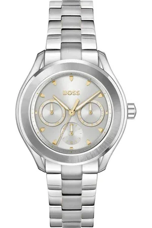 HUGO BOSS Unisex, Accessoires, Gris, Taille: ONE Size Montre Analogique en Acier Inoxydable Moderne à Quartz
