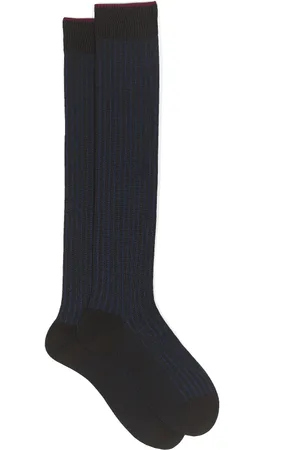 Gallo Homme, Sous-vêtements, Multicolore, Taille: M Chaussettes longues en laine et coton marron pour hommes