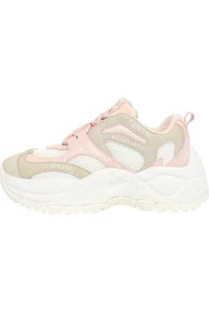 Armani Exchange Femme, Chaussures, Multicolore, Taille: 38 EU Baskets Ecopelle avec Détail Logo