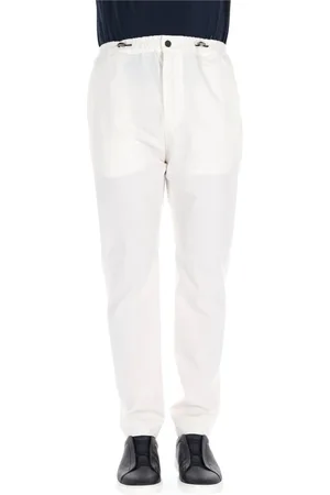 PT Torino Homme, Pantalons, Blanc, Taille: M Pantalon blanc sur mesure en tissu stretch