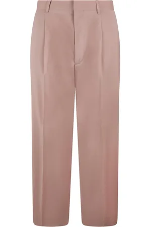COSTUMEIN Homme, Pantalons, Rose, Taille: XL Pantalon en laine avec détail de fléchette avant