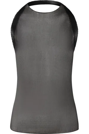 CIRCUS HOTEL Femme, Tops, Gris, Taille: 36 FR Haut plissé en lurex