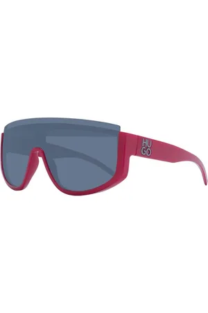 HUGO BOSS Homme, Accessoires, Rouge, Taille: ONE Size Lunettes de soleil rouges avec lentille mono et protection UV