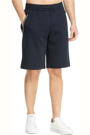 EA7 Homme, Shorts, Bleu, Taille: M Shorts à Cordon avec Logo