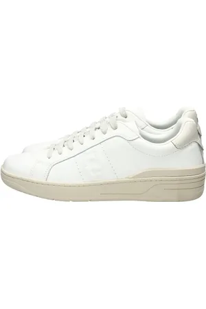 Liu Jo Homme, Chaussures, Blanc, Taille: 40 EU Baskets en Cuir avec Semelle en Caoutchouc