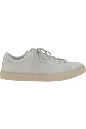 Diemme Homme, Chaussures, Blanc, Taille: 39 EU Baskets en Cuir avec Bout Rond et Lacets