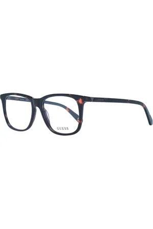 Guess Unisex, Accessoires, Brun, Taille: ONE Size Montures Optiques Carrées Marron avec Verres de Démonstration