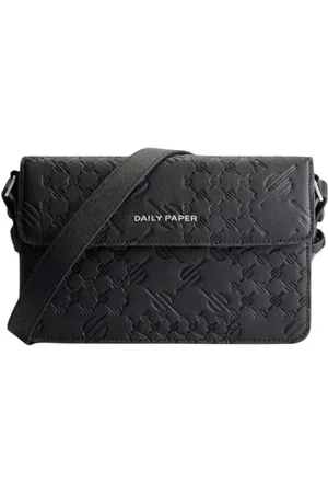 Daily paper Homme, Sacs, Noir, Taille: ONE Size Sac à bandoulière sophistiqué en simili cuir PU