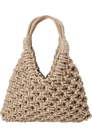 Hibourama Femme, Sacs, Jaune, Taille: ONE Size Sac tissé à la main style Rock