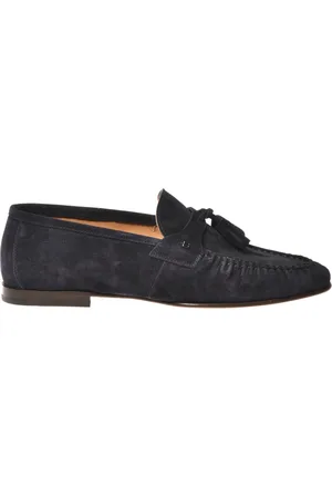 BALDININI Homme, Chaussures, Bleu, Taille: 41 EU Loafer in suede leather