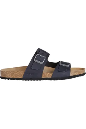 Geox Homme, Chaussures, Bleu, Taille: 43 EU Sandales Confortables à Enfiler pour Femmes