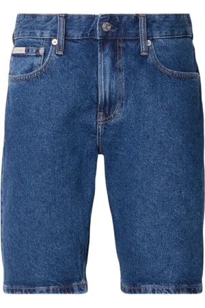 Calvin Klein Homme, Shorts, Bleu, Taille: W30 Short Bermuda en Coton avec Logo