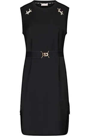 Liu Jo Femme, Robes, Noir, Taille: 44 FR Robe courte en polyester avec poches cargo