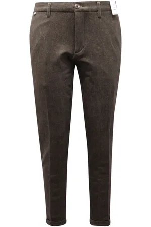 At.p.Co Homme, Pantalons, Vert, Taille: M Pantalon vert en coton lourd A231Sasa45