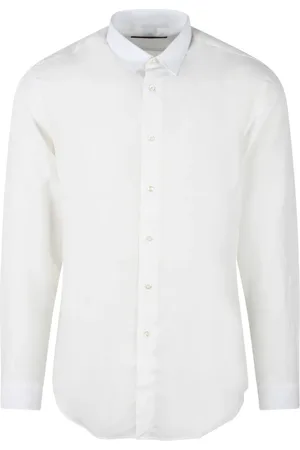 LOW BRAND Homme, Chemises, Blanc, Taille: M Chemise à manches longues décontractée
