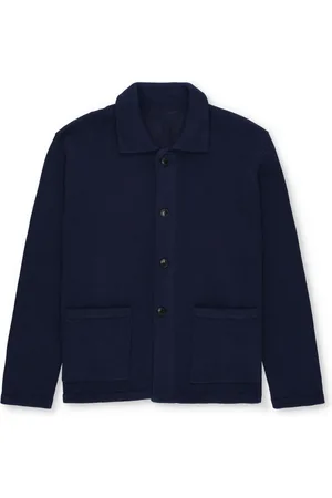 FORTELA Homme, Pulls, Bleu, Taille: XL Cardigan Tricot Bleu Col Classique