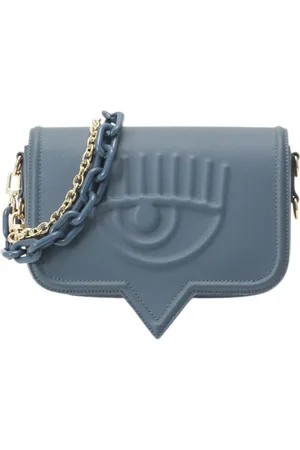 Chiara Ferragni Femme, Sacs, Gris, Taille: ONE Size Sac bandoulière en simili cuir avec logo